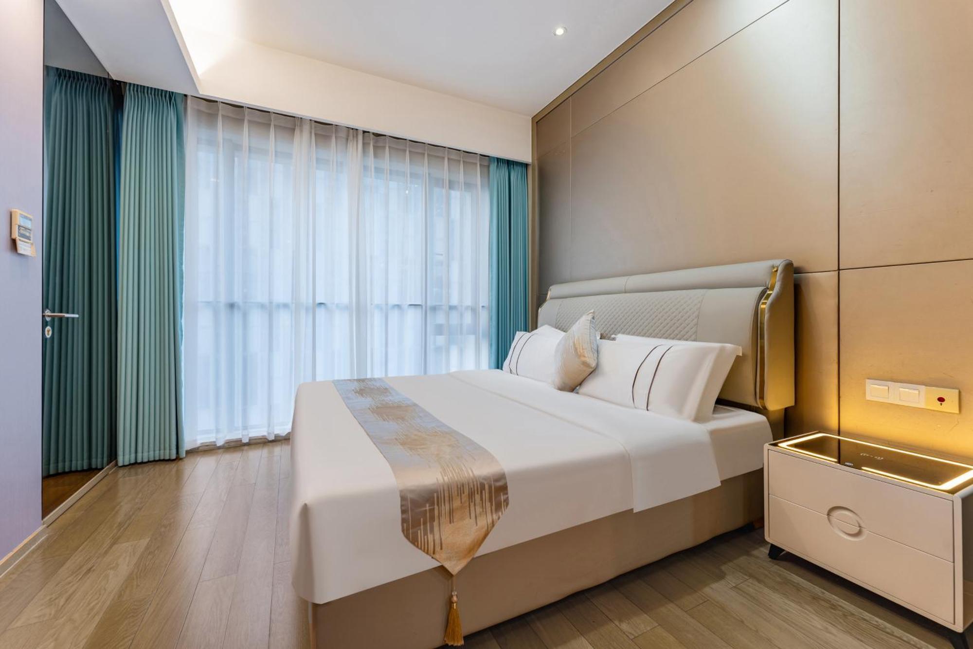 Yicheng Pazhou Poly World Trade Centre Apartment Cantón Exterior foto
