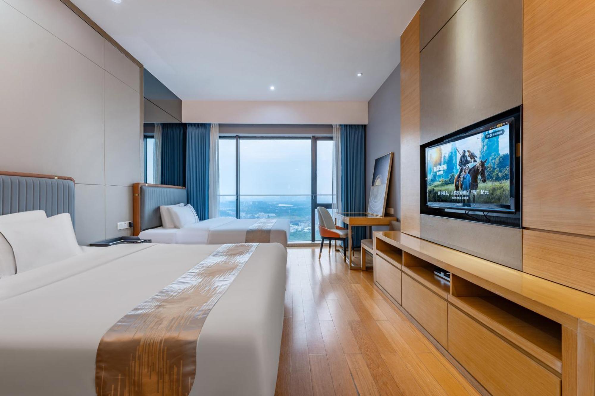 Yicheng Pazhou Poly World Trade Centre Apartment Cantón Exterior foto